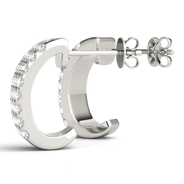 Multirow Huggie Hoop Earrings - Image 4
