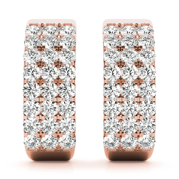 Multirow Huggie Hoop Earrings - Image 13