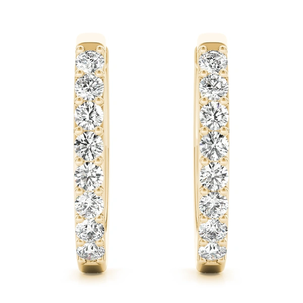 Shared-Prong Hoop Earrings - Image 6