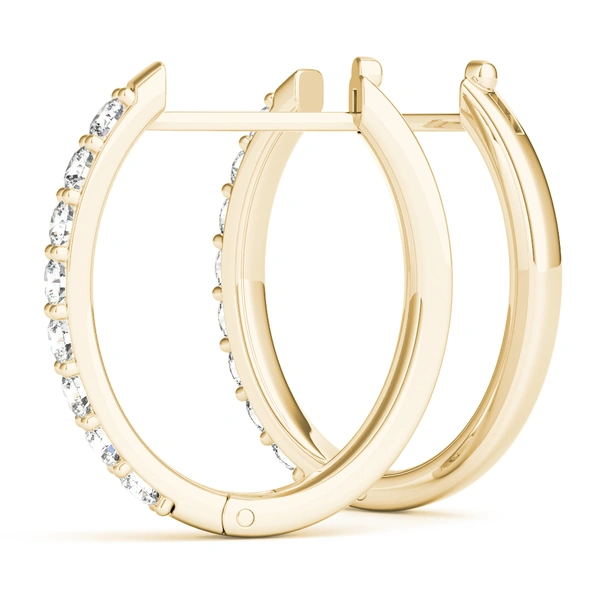 Shared-Prong Hoop Earrings - Image 9