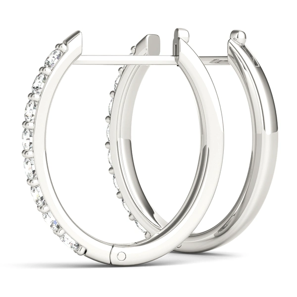 Shared-Prong Hoop Earrings - Image 4