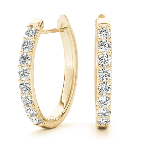 Shared-Prong Hoop Earrings - Image 8