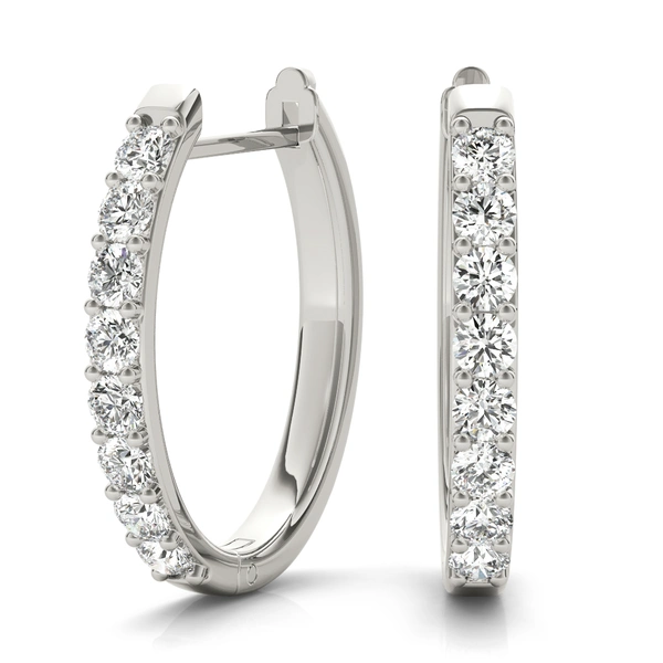 Shared-Prong Hoop Earrings - Image 3