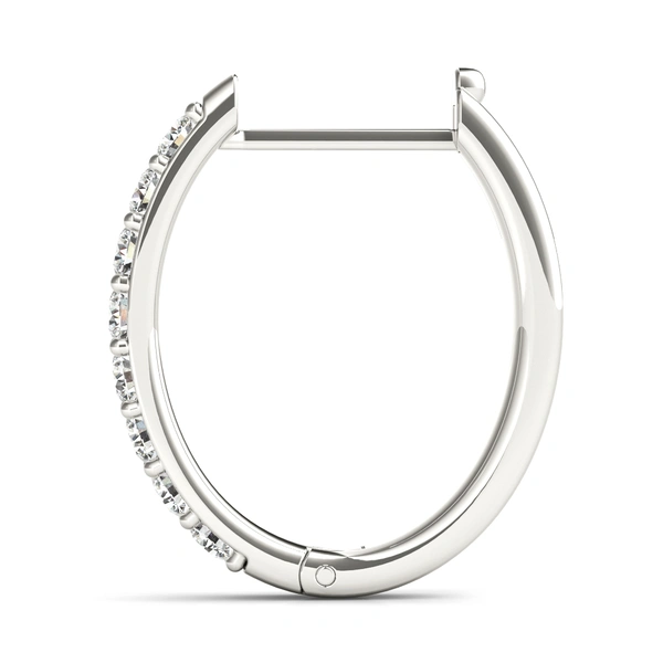 Shared-Prong Hoop Earrings - Image 2
