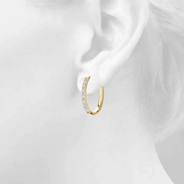 Shared-Prong Hoop Earrings - Image 10
