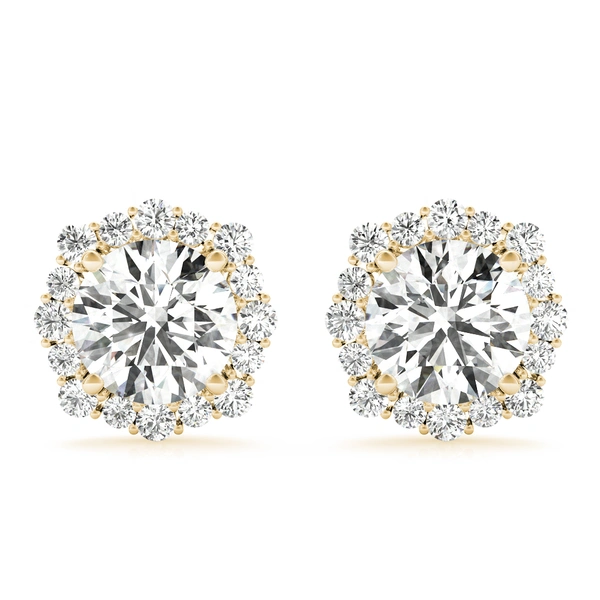 Floral Halo Studs Earrings - Image 6