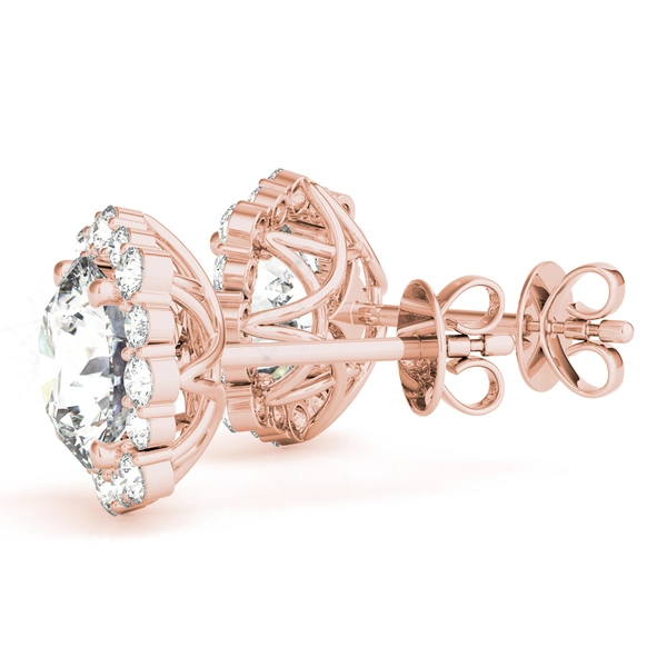 Floral Halo Studs Earrings - Image 14