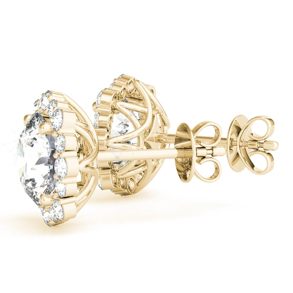 Floral Halo Studs Earrings - Image 9