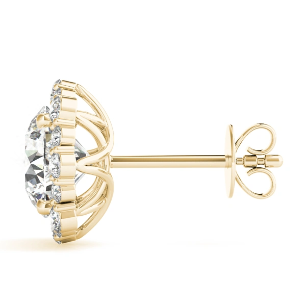 Floral Halo Studs Earrings - Image 7