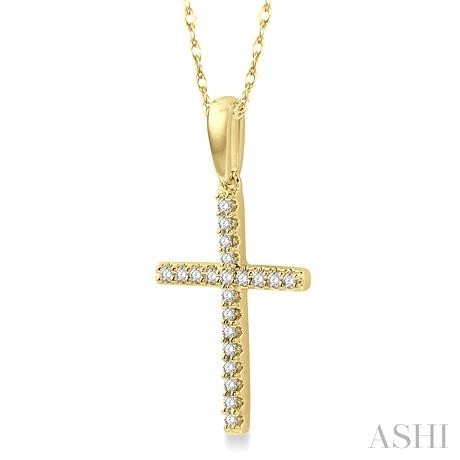 Cross Petite Diamond Fashion Pendant - Image 2