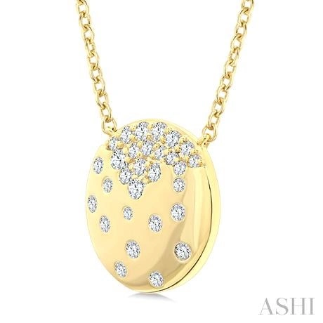 Mosaic Circle Diamond Fashion Pendant - Image 2