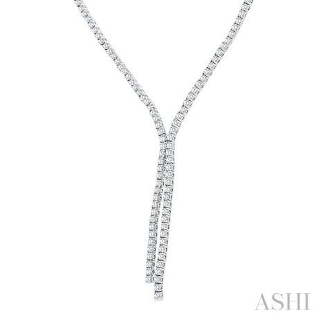Diamond Tennis Y Necklace - Image 2