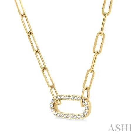 Paperclip Diamond Fashion Pendant - Image 2