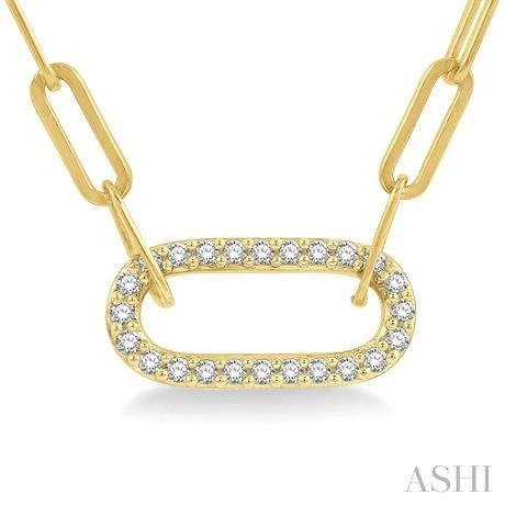 Paperclip Diamond Fashion Pendant - Image 4