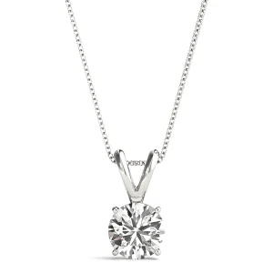 Round Solitaire Pendant