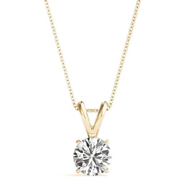 Round Solitaire Pendant - Image 4