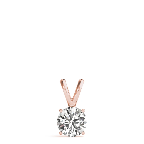 Round Solitaire Pendant - Image 8