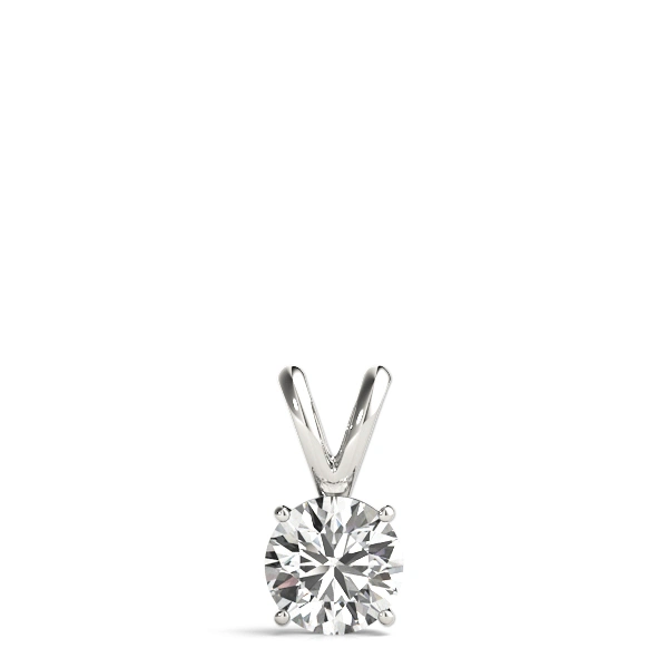 Round Solitaire Pendant - Image 3