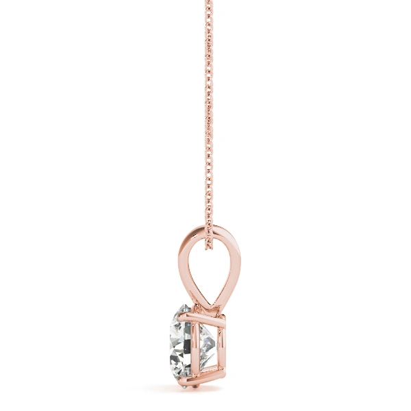 Round Solitaire Pendant - Image 7