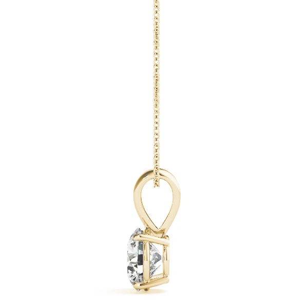 Round Solitaire Pendant - Image 5