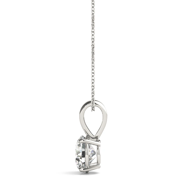 Round Solitaire Pendant - Image 2