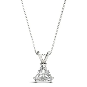 Solitaire Trillion Cut Pendant
