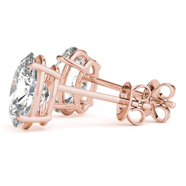 Oval Solitaire Basket Studs - Image 14