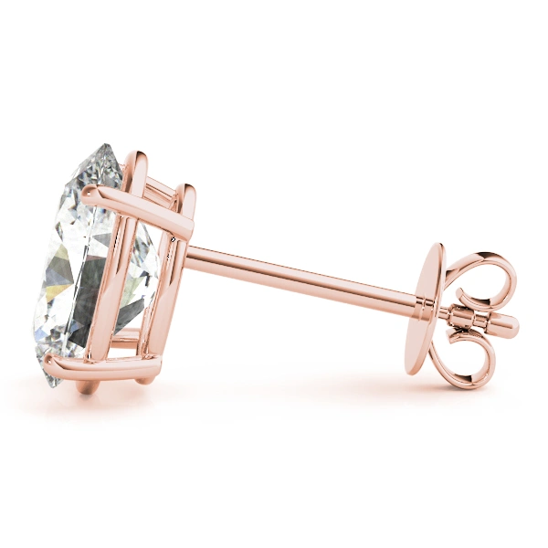 Oval Solitaire Basket Studs - Image 12