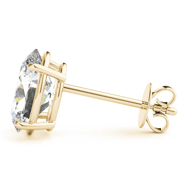 Oval Solitaire Basket Studs - Image 7