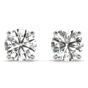 4-Prong Round Earring Screwback Setting (0.030)