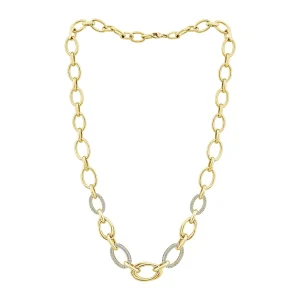Diamond Fashion Necklace 2.20 ct tw 14k Yellow Gold