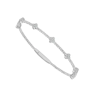 Diamond Bangle 0.40 ct tw 14k White Gold