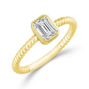 Diamond Solitaire Ring 0.50 ct tw 14k Yellow Gold