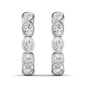 LGD 5-Stone Hoop Earrings