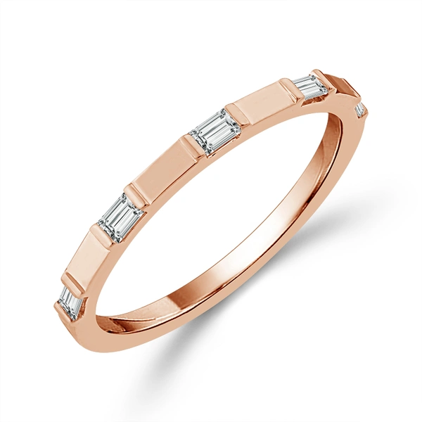 Diamond Band 0.40 ct tw 14k White Gold+14k Yellow Gold+14k Rose Gold - Image 2