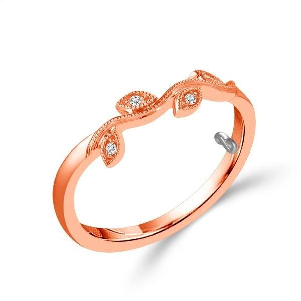 Diamond Bridal Set 0.25 ct tw 10k Rose Gold - Image 3